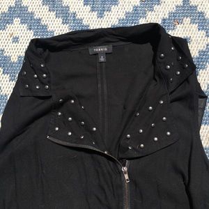Black vest with studs